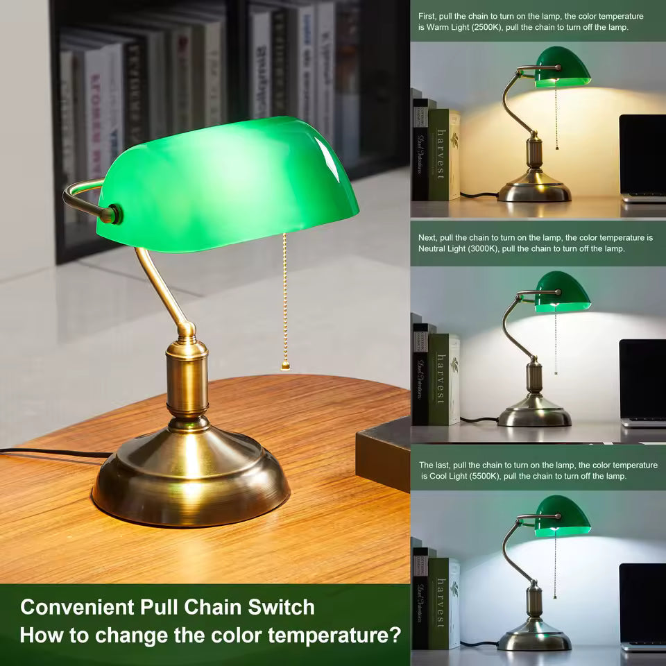 Bauhaus Green Table Lamp