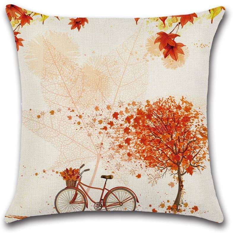 Falling Leaves Cushion Cover Broad View