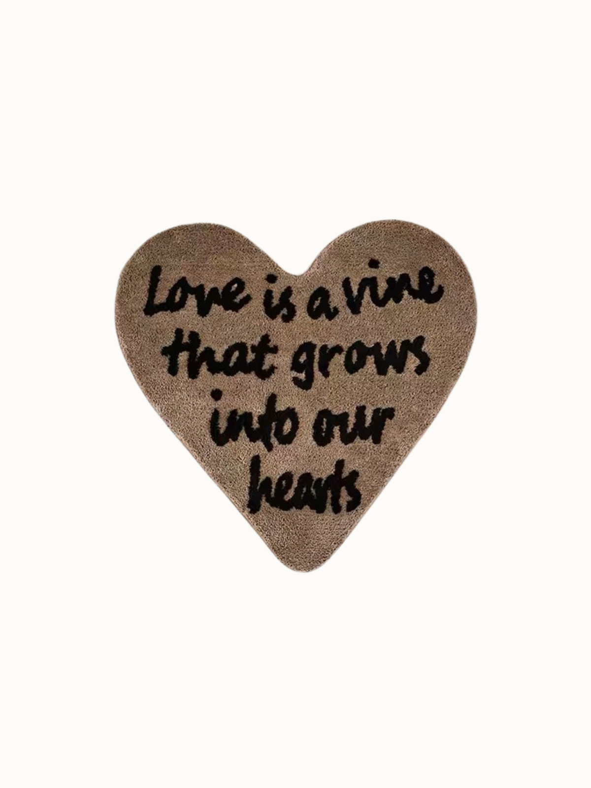 Heart Shaped Typography Rug