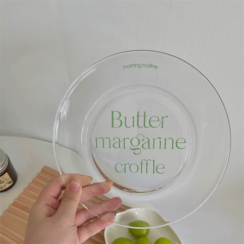Brunch Clear Glass Plate