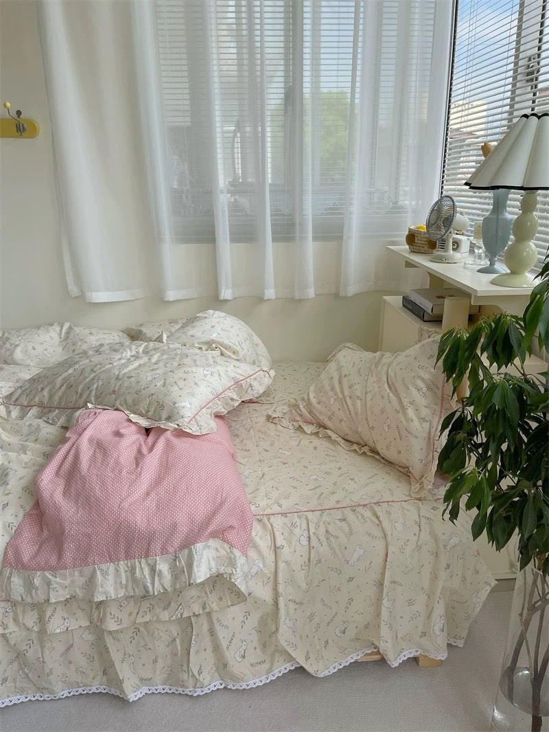 Cottagecore Bunny Duvet Cover Set