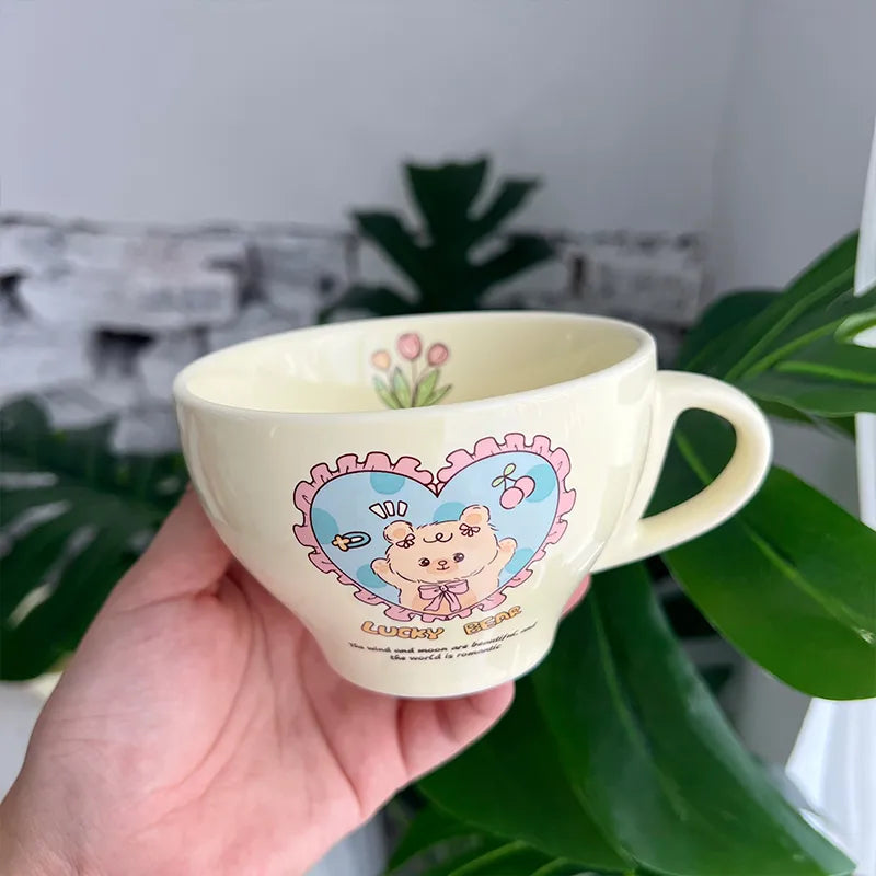 Bunny & Bear Kawaii Mug