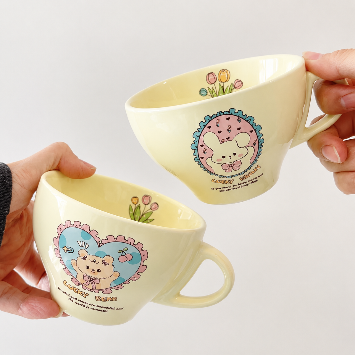 Bunny & Bear Kawaii Mug
