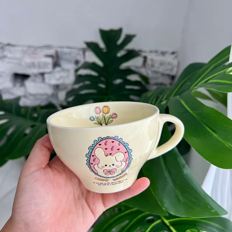Bunny & Bear Kawaii Mug