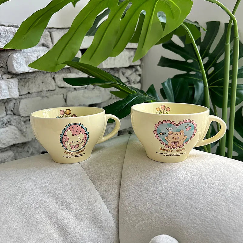 Bunny & Bear Kawaii Mug