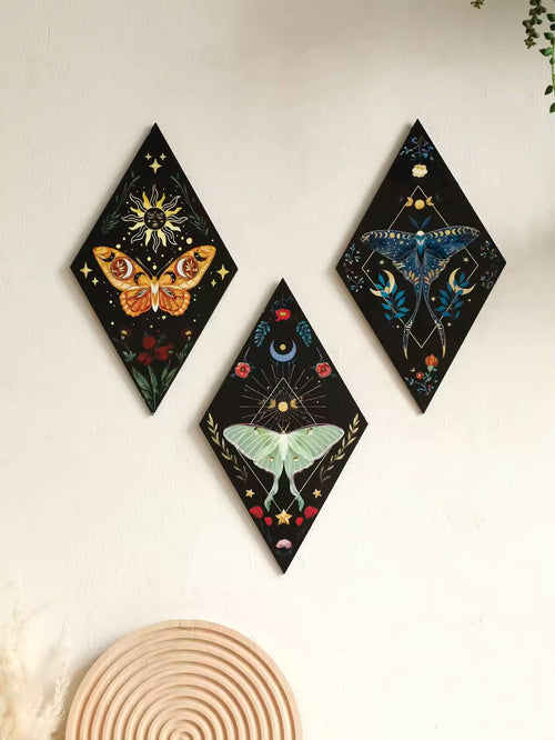 Butterfly Witchy Wall Decor A Set 3 pcs