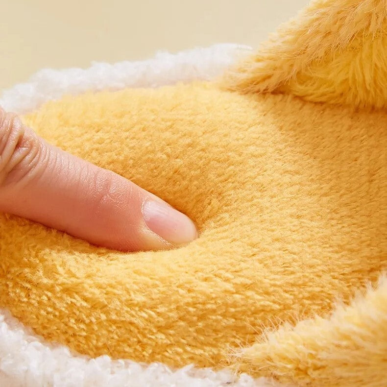 Women Cozy Plush Slippers - Cloud Design