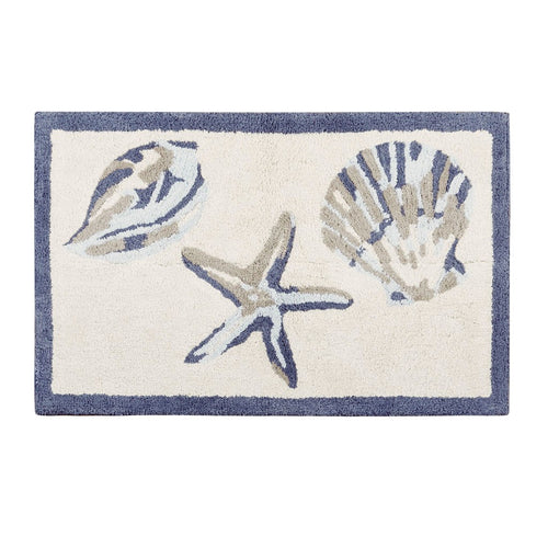 Bayside Cotton Tufted Rug 21x34" Blue