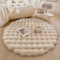 Rabbit Faux Fur Round Carpet