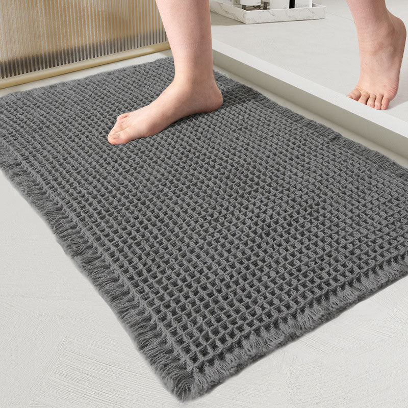 QuickDry Waffle Bath Mat - Limited Time Offer Charcoal