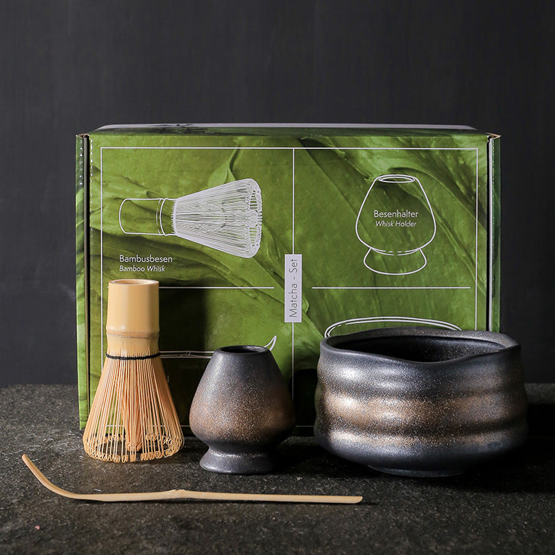 Matcha Tea Set 4-Piece Bronze