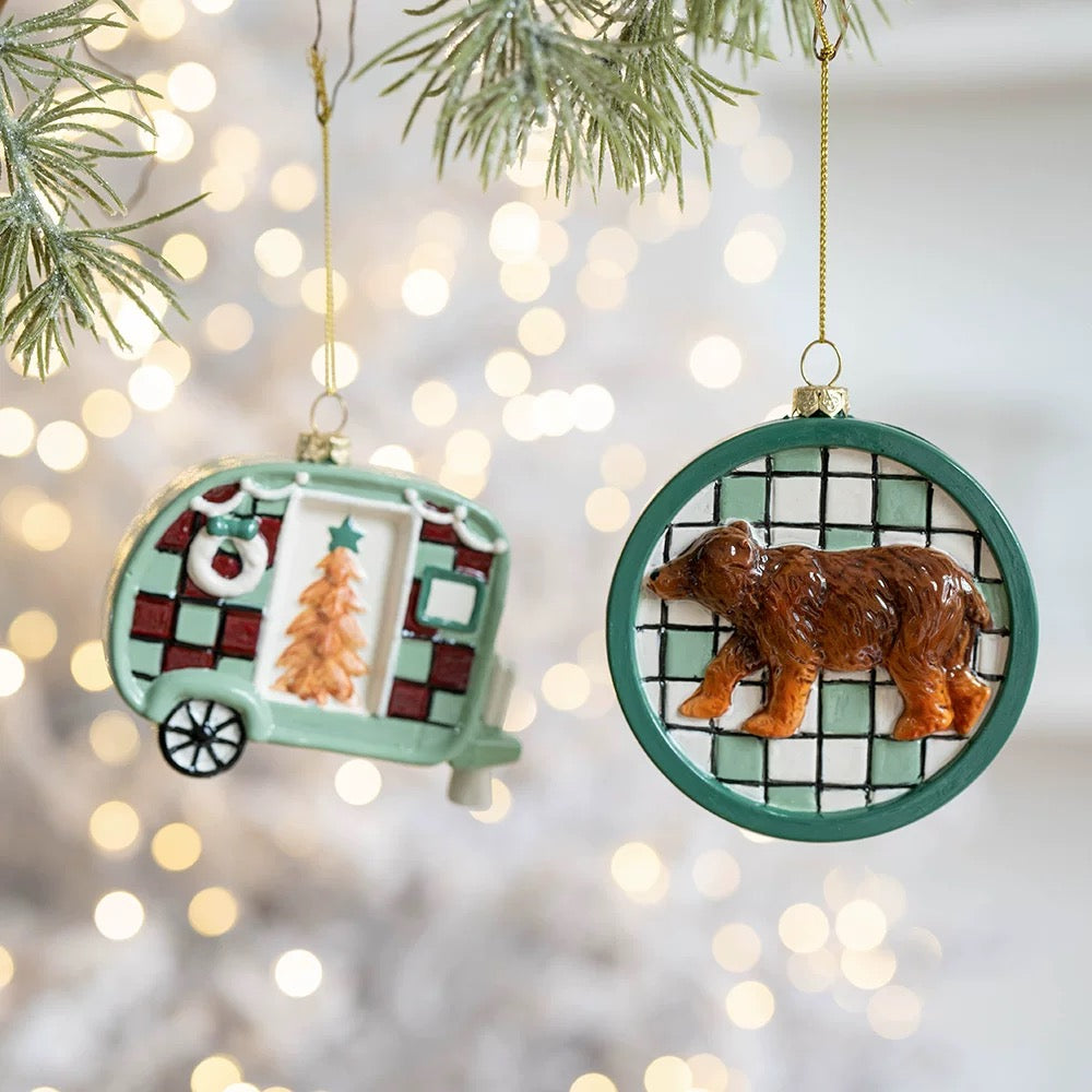 Whimsical Green Christmas Ornaments