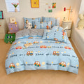 Cotton Cartoon Car Bedding Set - Reversible Kids Bedding