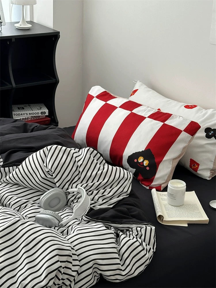 Cartoon Playing Card Bedding Set