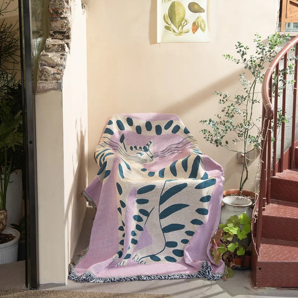 Pink Cat Blanket