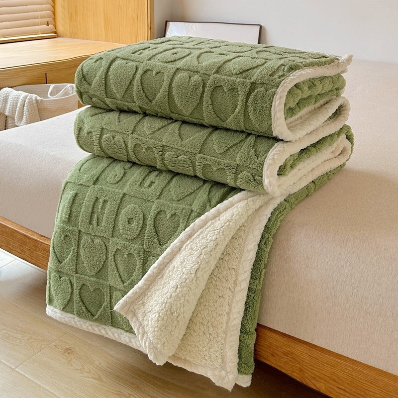 Heart Hug Sherpa Blanket