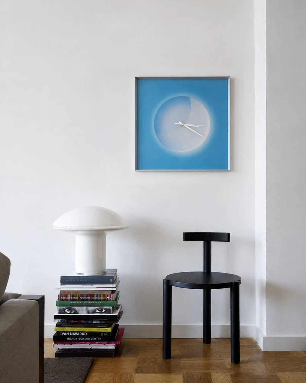 Blue Moon Wall Clock