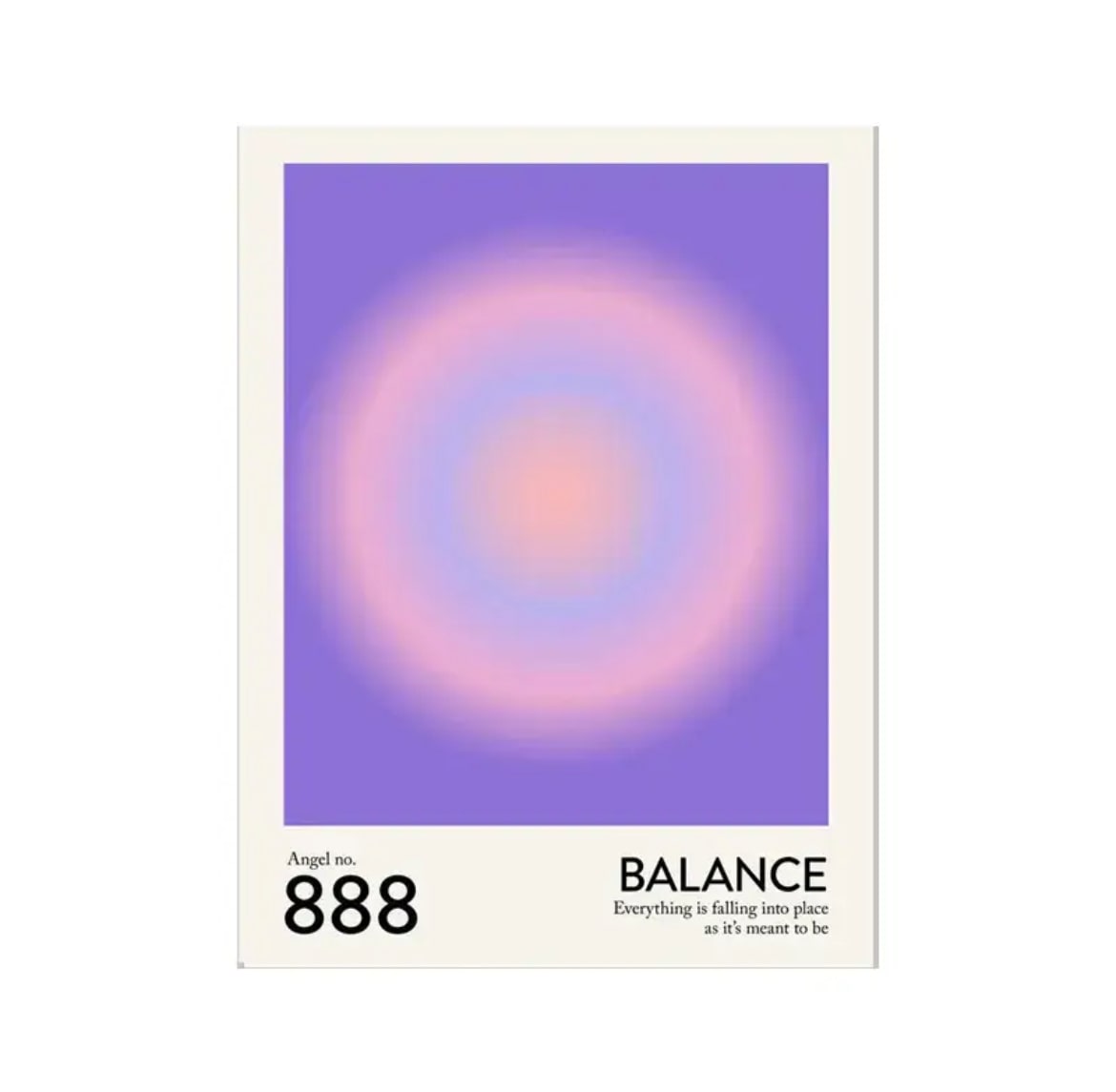 Angel Number Wall Poster 888