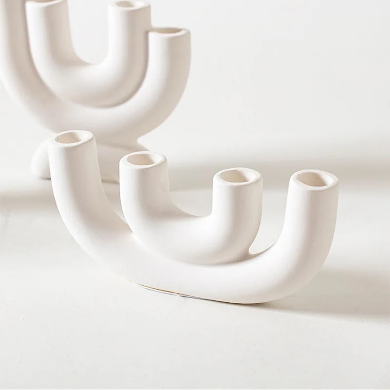 Nordic Candlestick Holder B 10 x 23 cm (3.9 x 9 in)