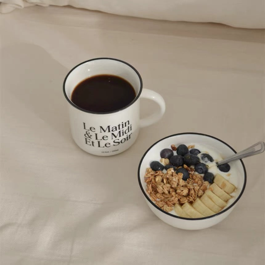 Retro Typography Ceramic Mug