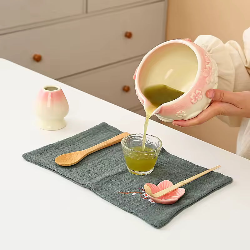 Cherry Blossom Matcha Tea Set