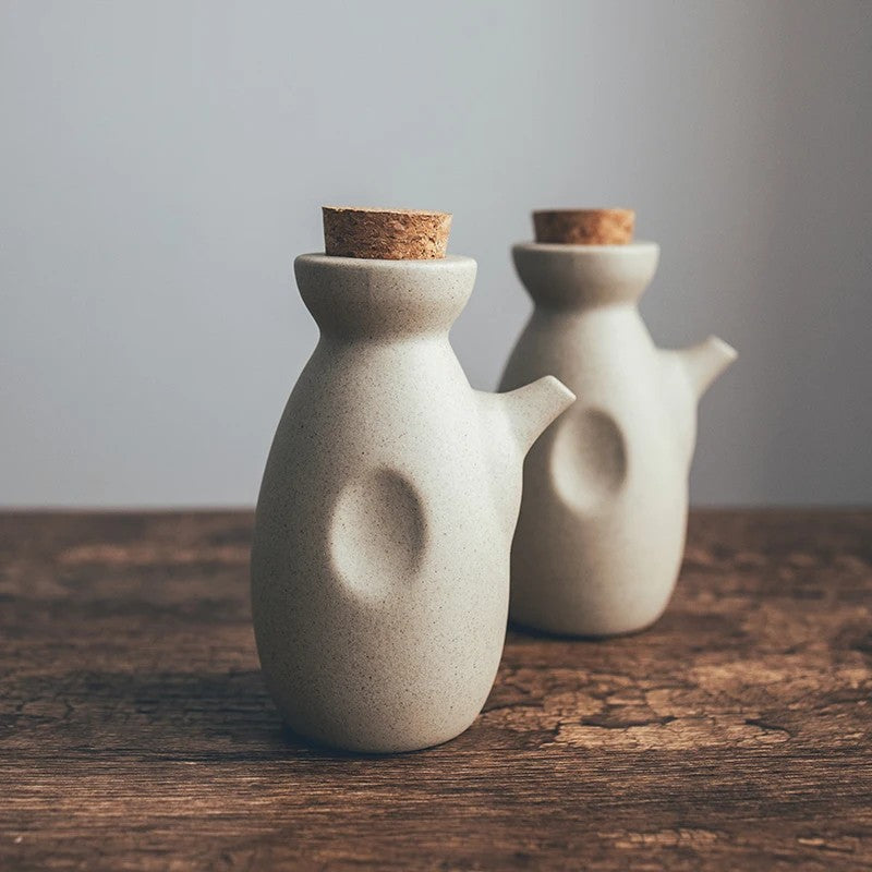 Nara Ceramic Jar & Oil Pot Set