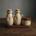 Nara Ceramic Jar & Oil Pot Set