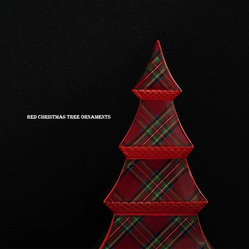 Red Ceramic Christmas Tree