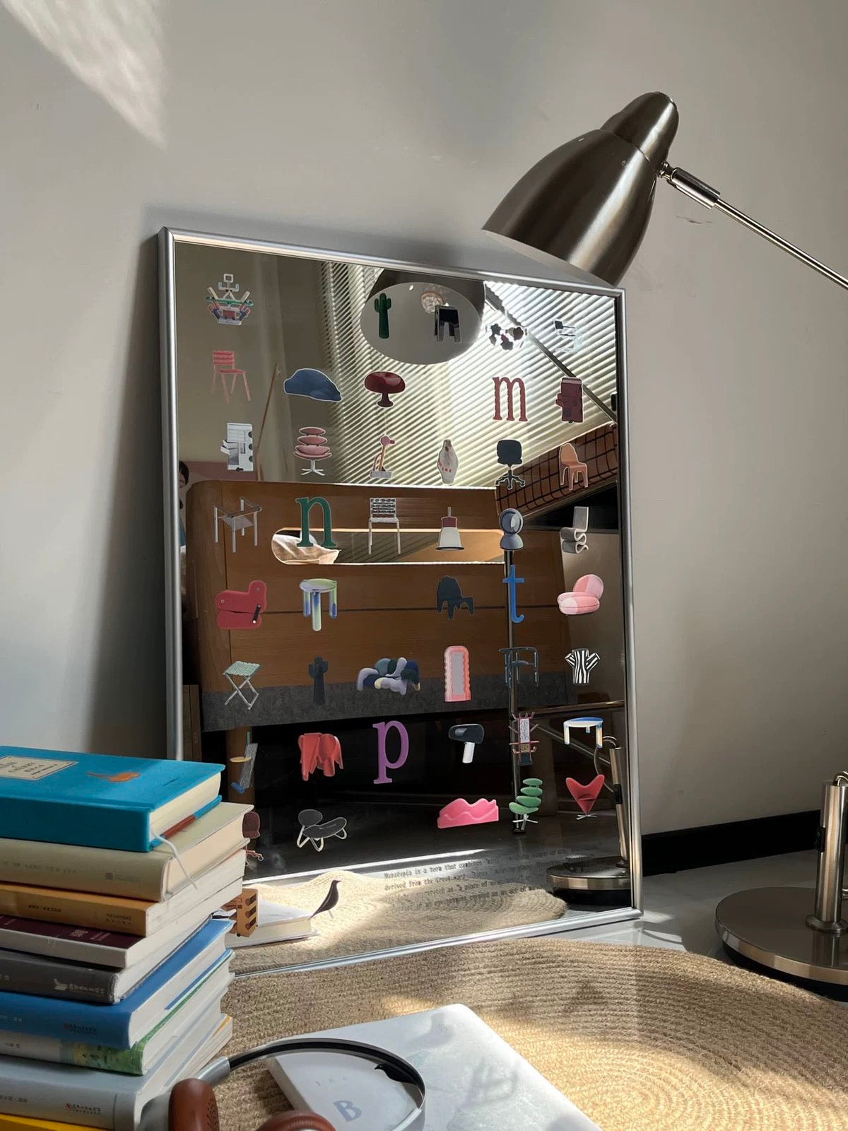Chair Print Wall Mirror