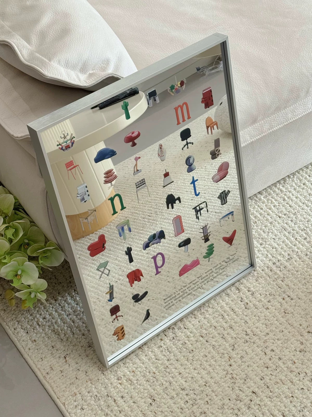 Chair Print Wall Mirror