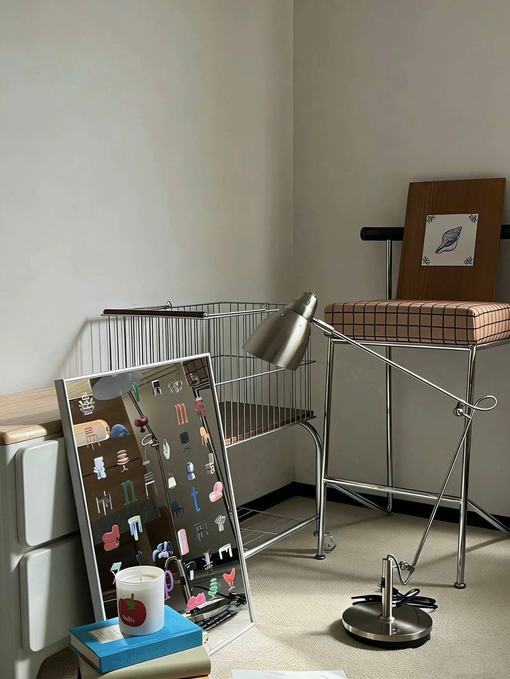 Chair Print Wall Mirror