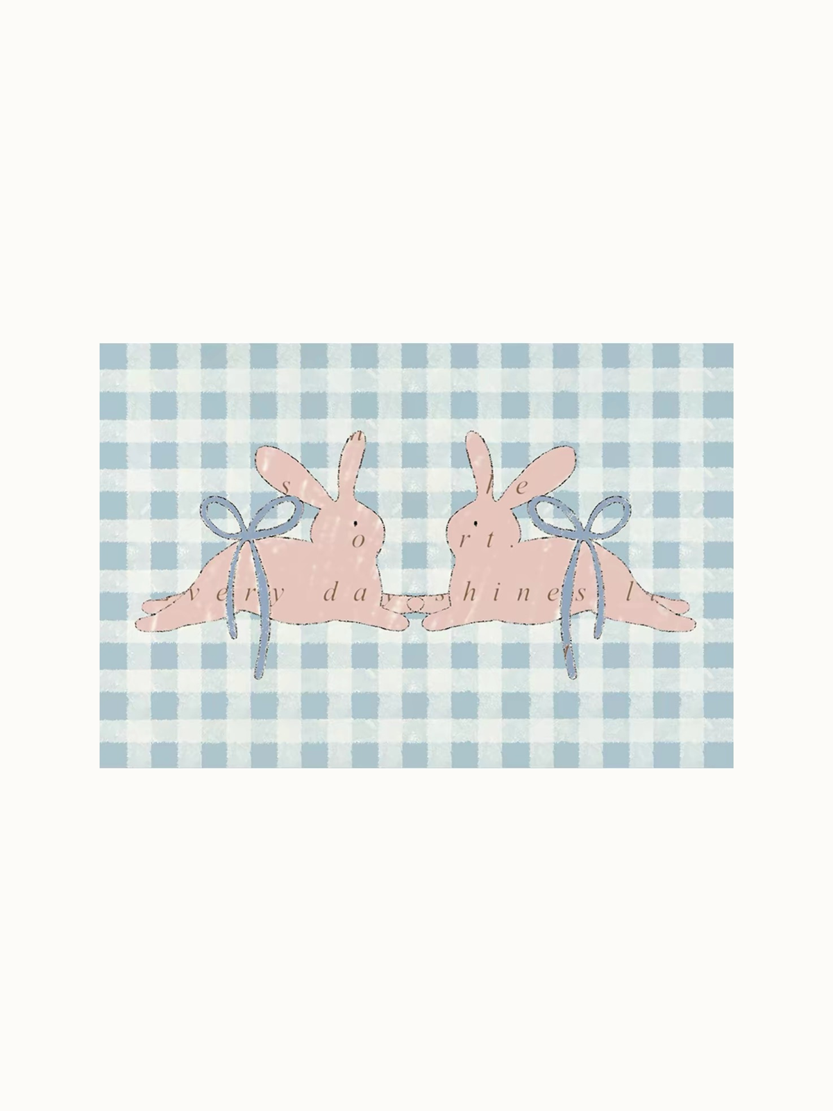 Coquette Checkered Door Mat
