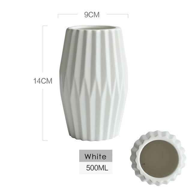 Sakura Grace Ceramic Vases White 01