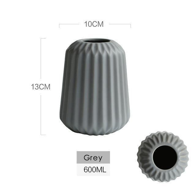 Sakura Grace Ceramic Vases Grey 02