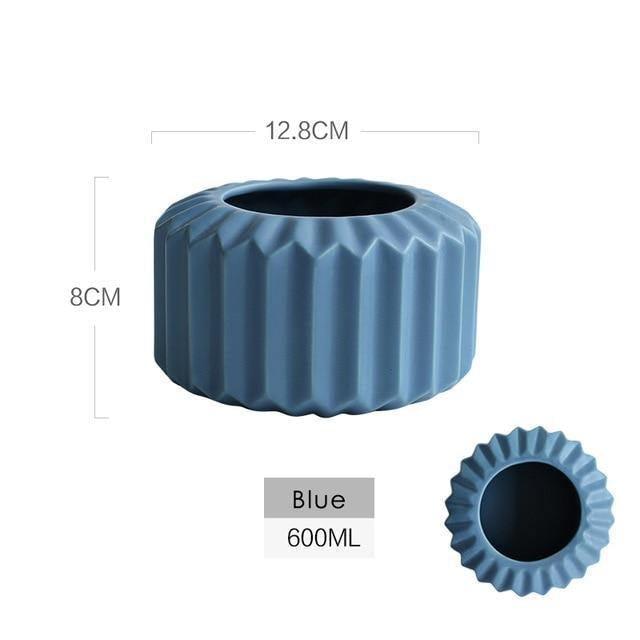Sakura Grace Ceramic Vases Blue 03