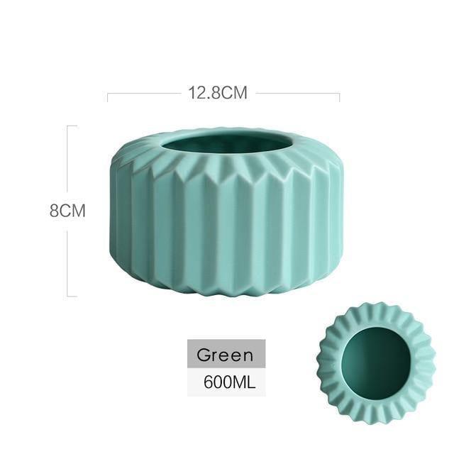 Sakura Grace Ceramic Vases Green 03