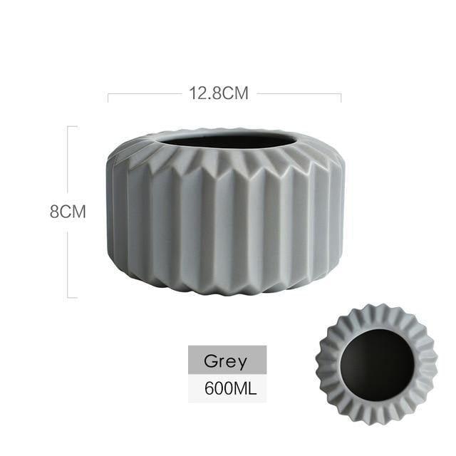 Sakura Grace Ceramic Vases Grey 03