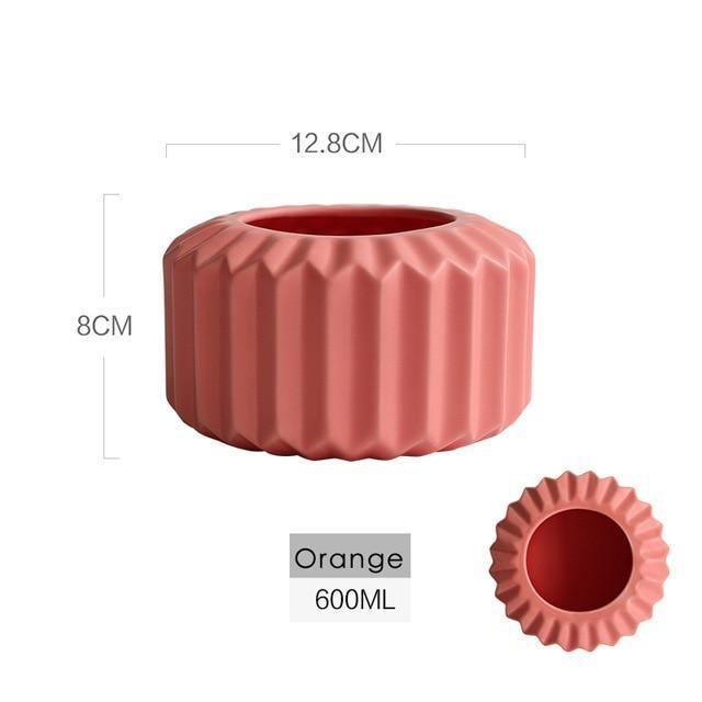 Sakura Grace Ceramic Vases Orange 03