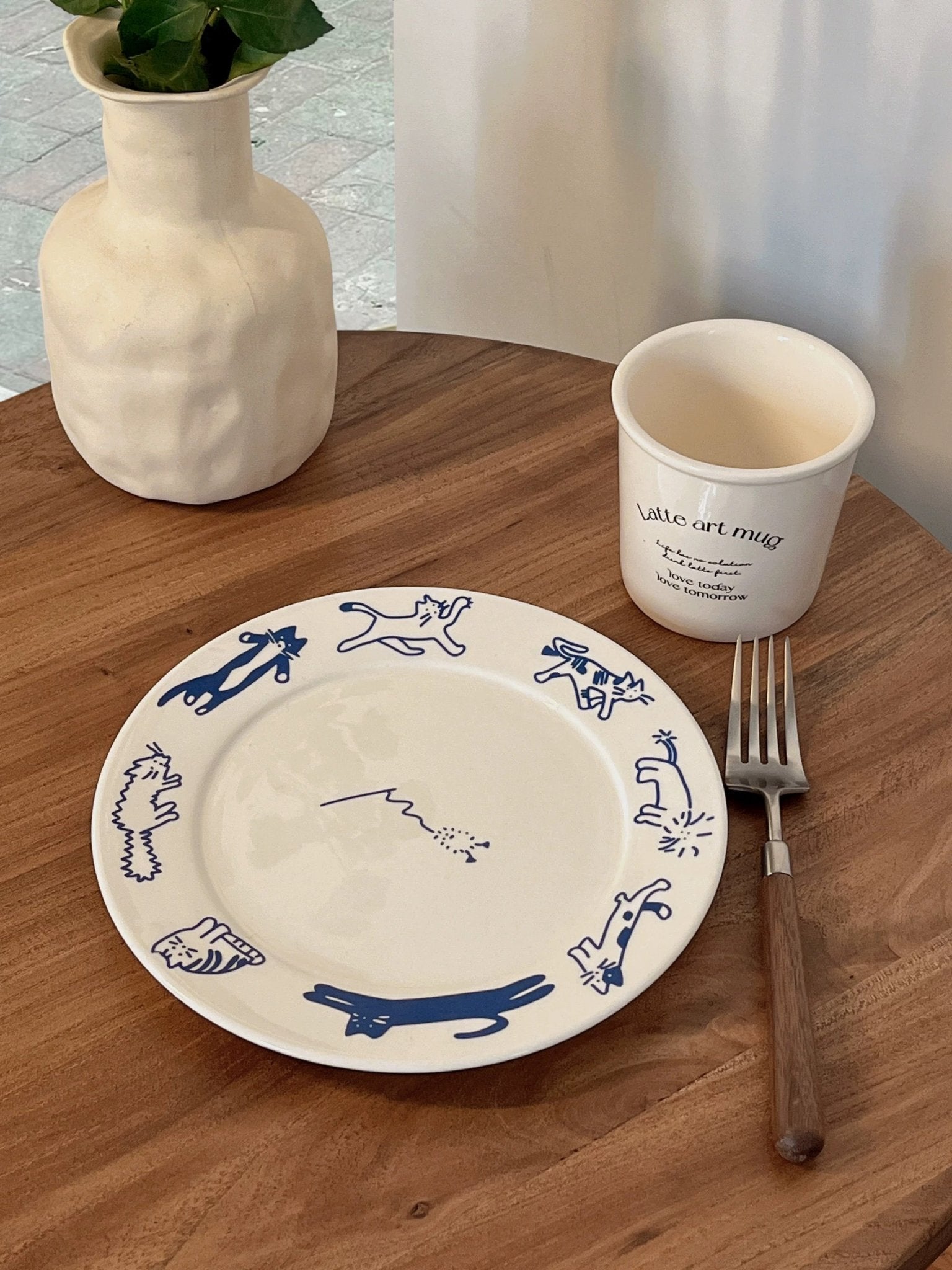 Korean Vintage Ceramic Plate
