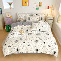 Outer Space Cotton Bedding Set - Reversible Kids Duvet Cover