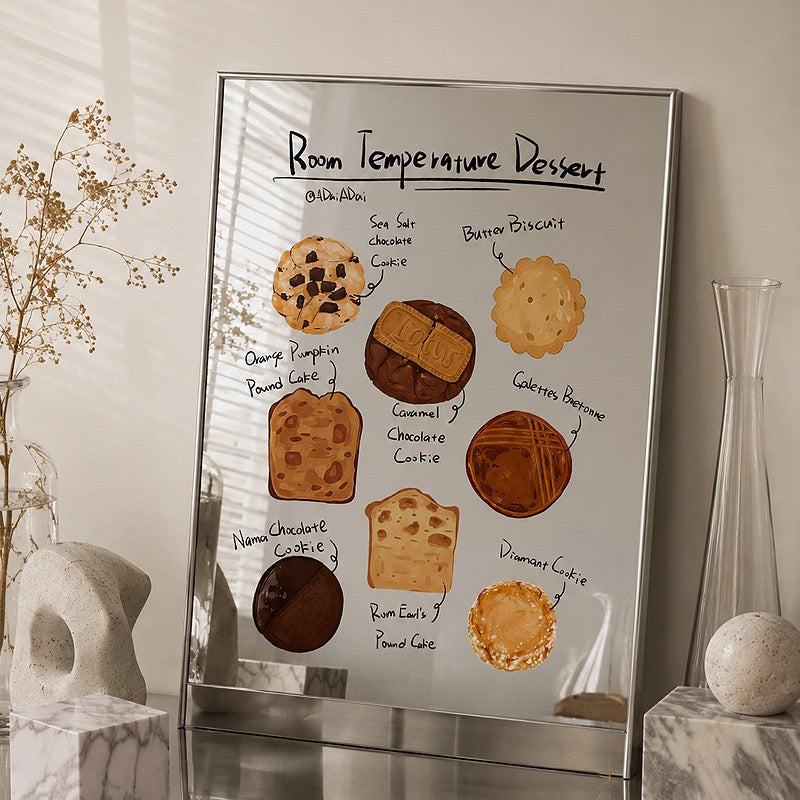 Dessert Printed Mirror Wall Art