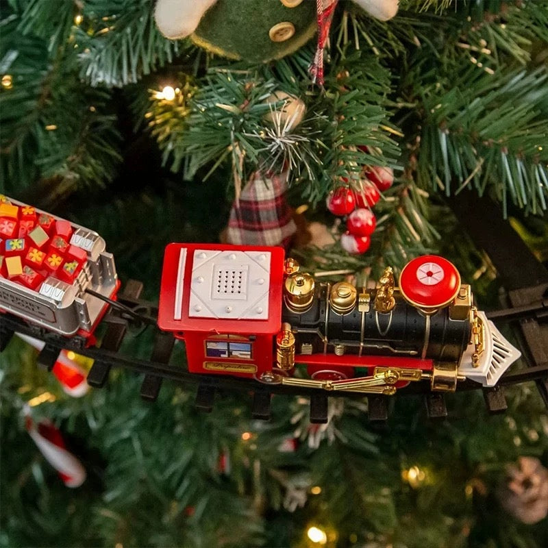 Electric Christmas Tree Train Set