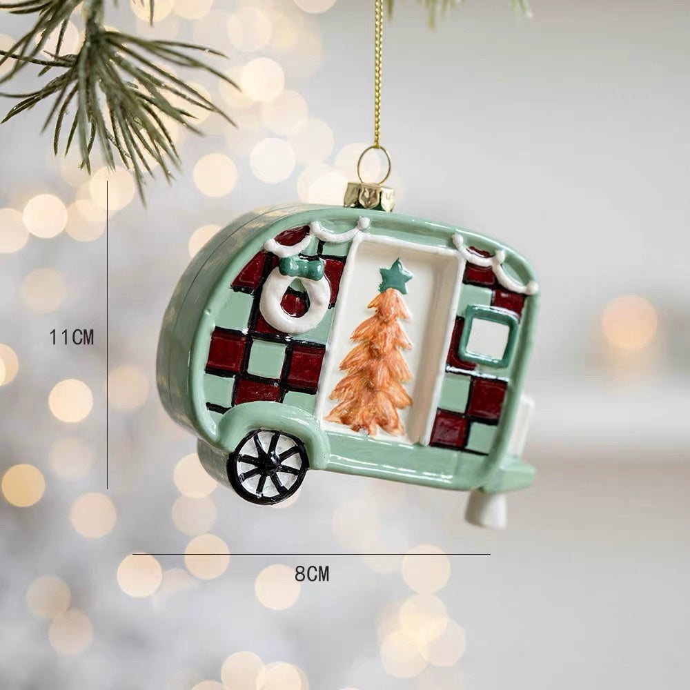Whimsical Green Christmas Ornaments