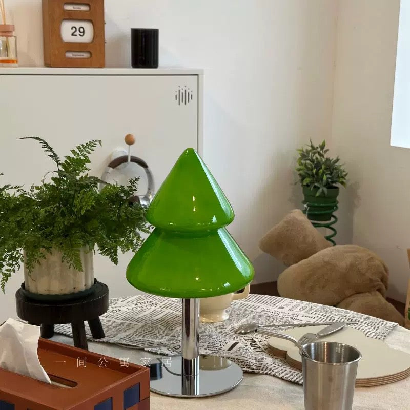 Christmas Tree Glass Table Lamp