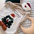 Christmas Tree Sherpa Throw Blanket – Reversible Plush
