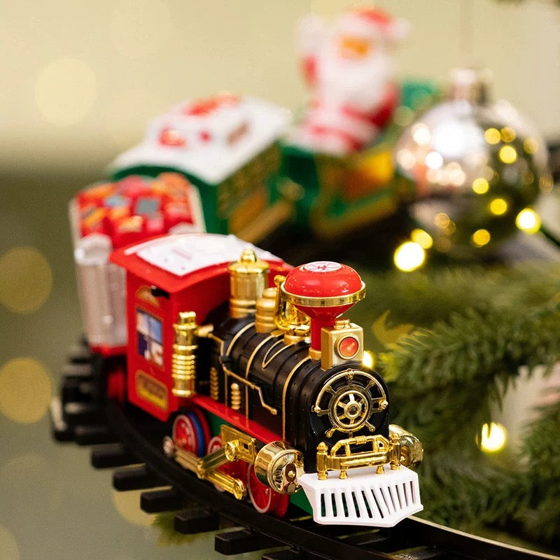 Electric Christmas Tree Train Set