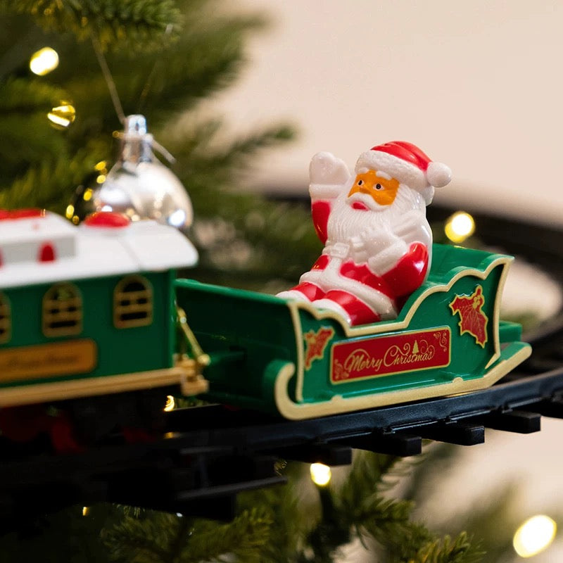 Electric Christmas Tree Train Set
