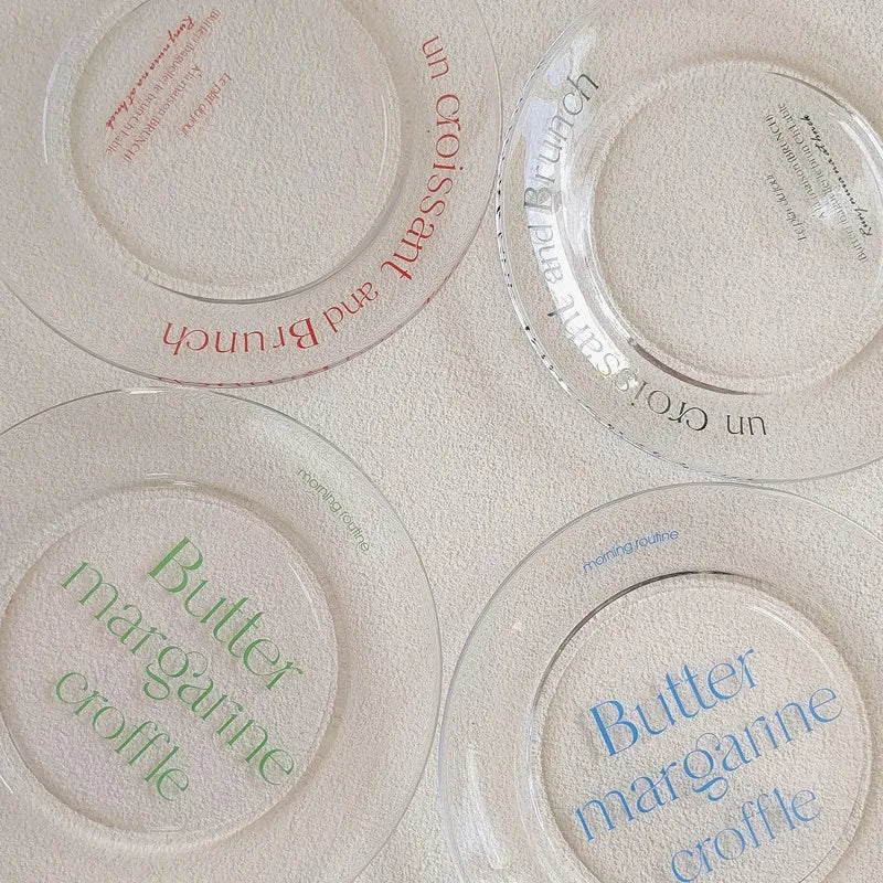 Brunch Clear Glass Plate