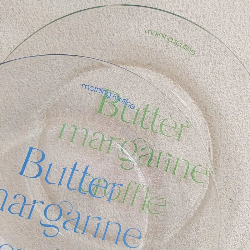 Brunch Clear Glass Plate