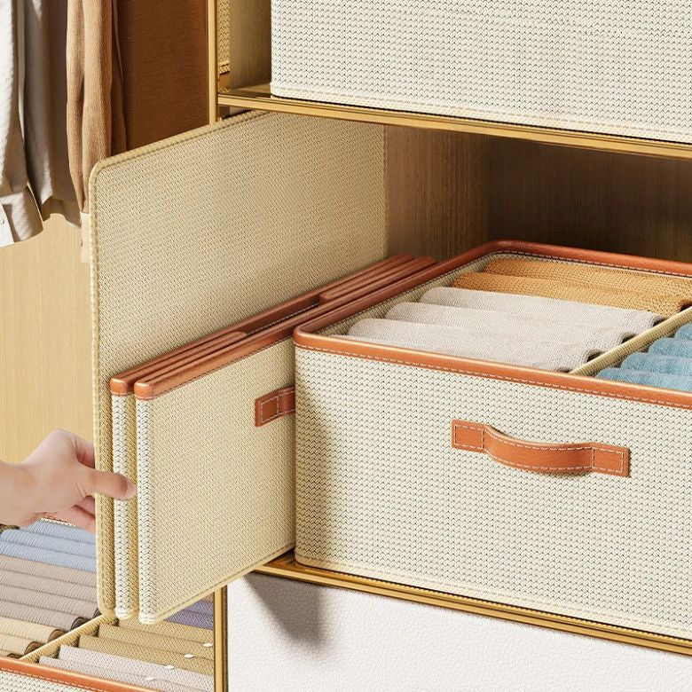 Stackable Closet Storage Bin With Dividers